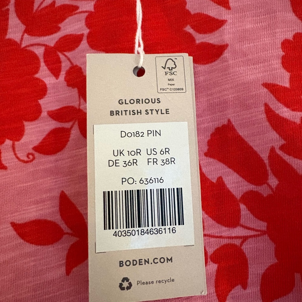 Boden dress NWT 6 trim detail t shirt dress - Picture 6 of 9